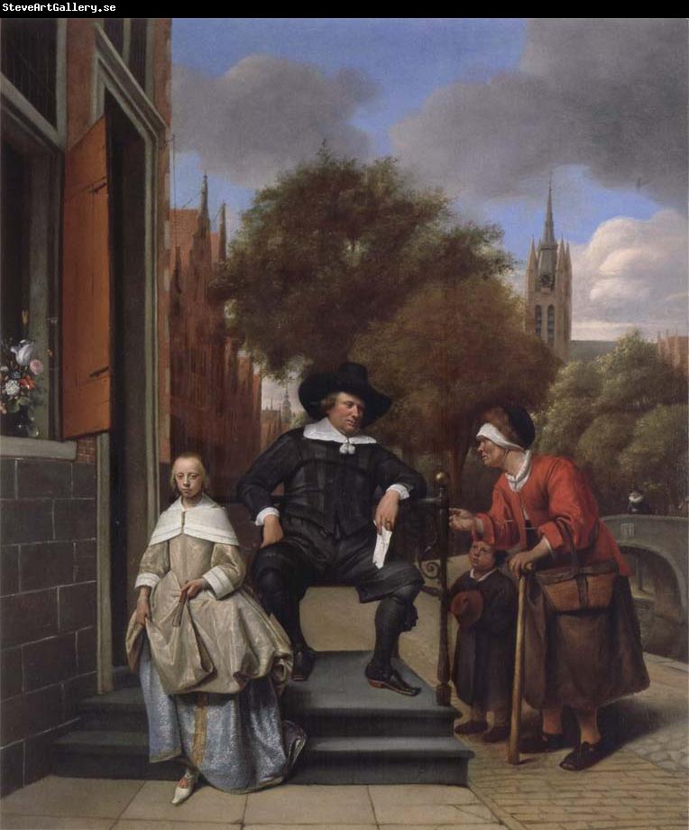 Jan Steen A Delf burgher and his daughter